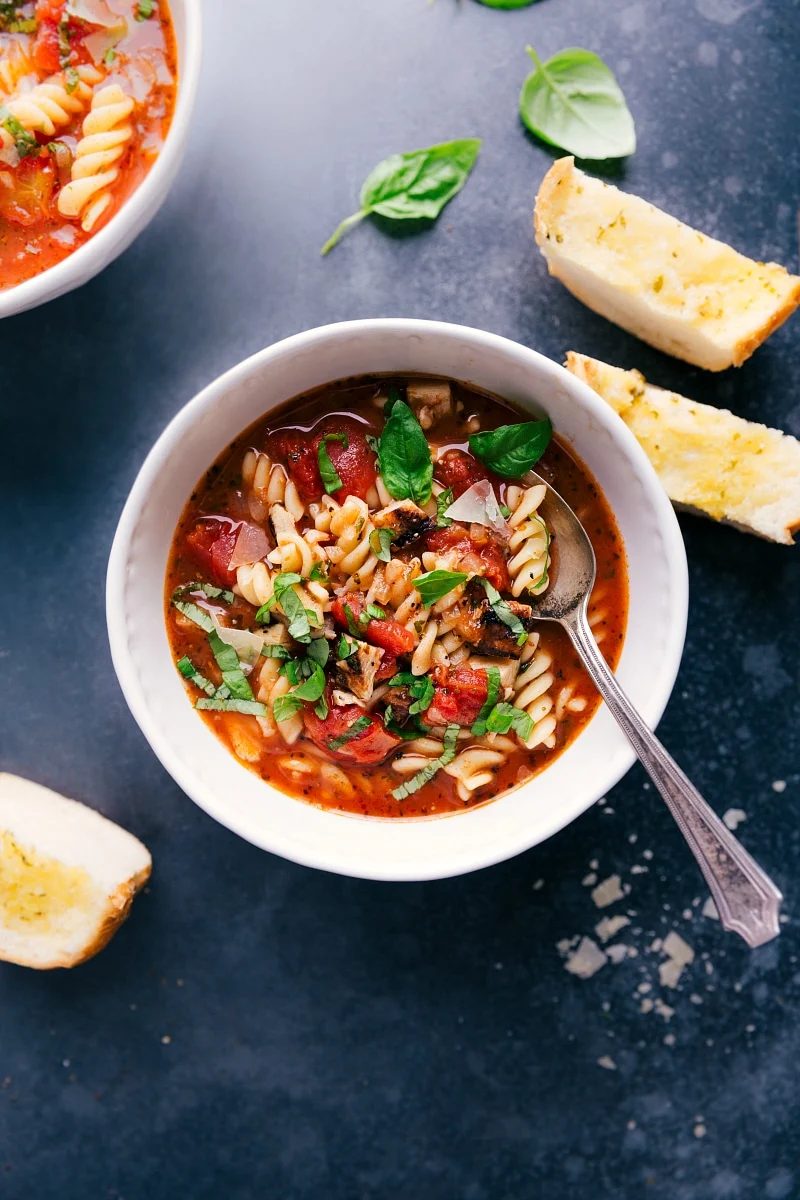 Chicken Parmesan Soup (20 Minutes!) at Home