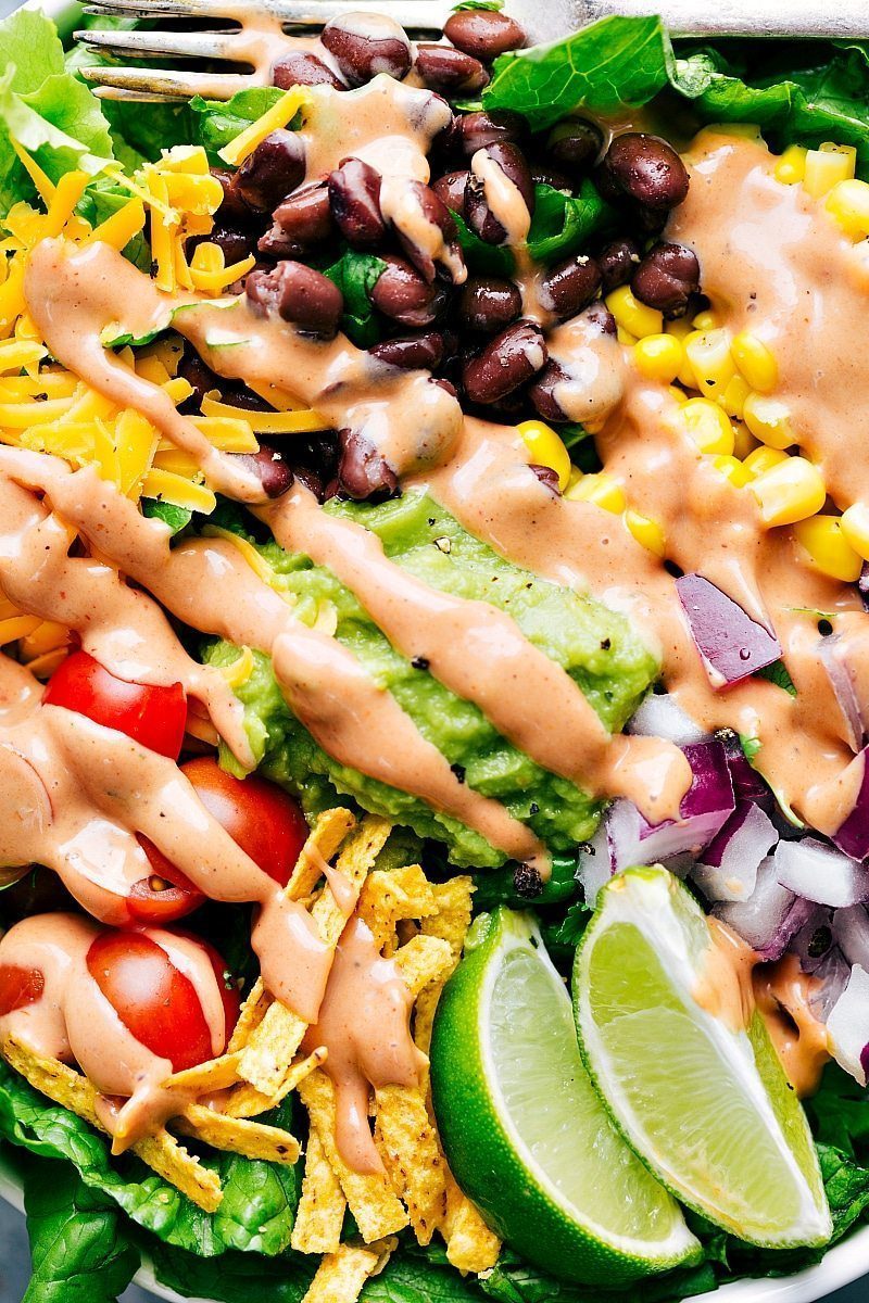 BBQ Chicken Salad: 3 straightforward dinners made from ONE rotisserie chicken and similar ingredients! flexfa.com