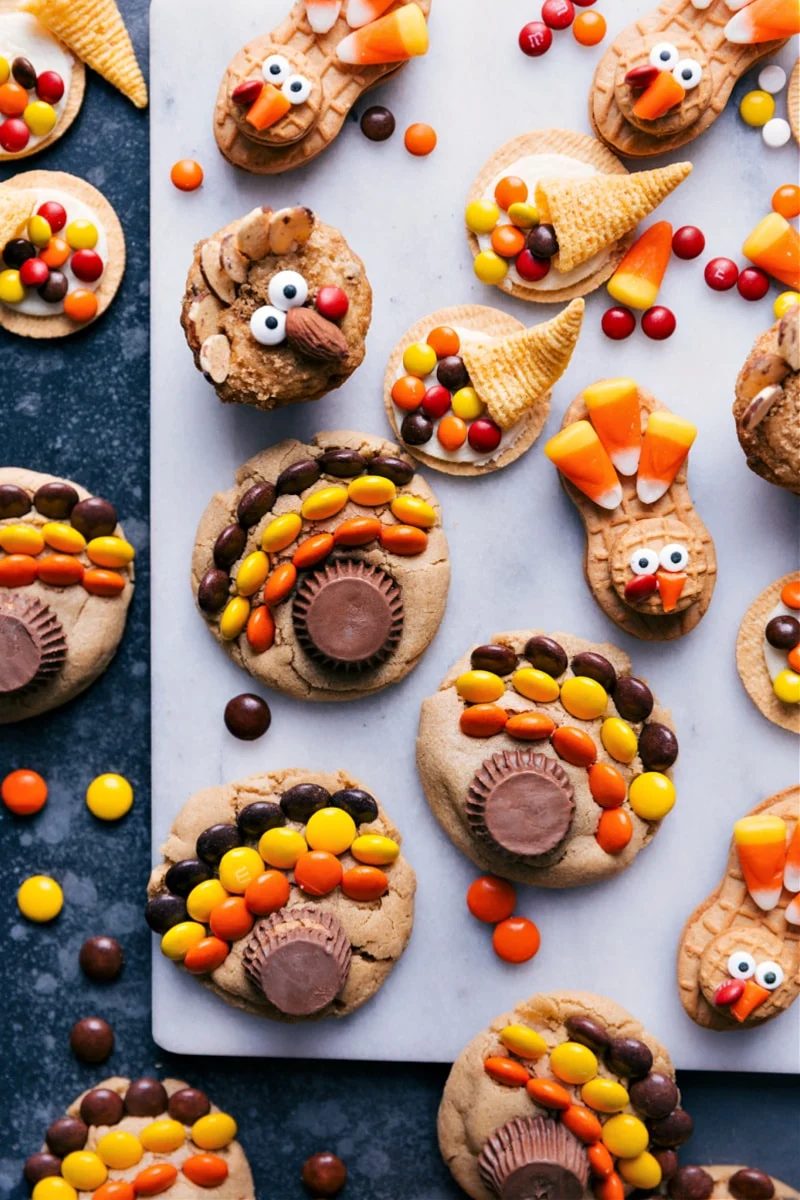 A group of different holiday treats.