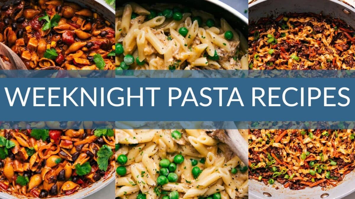 30 straightforward pasta recipes to save dinner any night of the week.