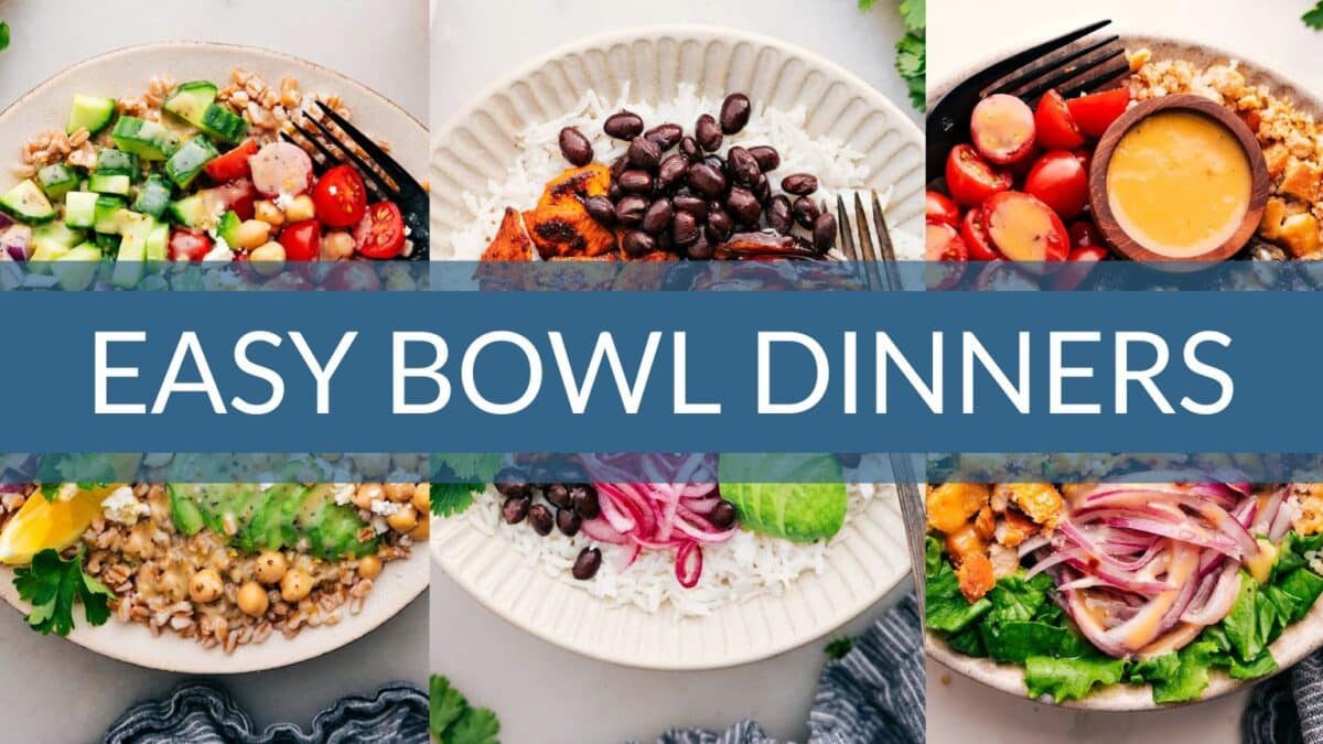 Bowl dinners roundup featuring eight satisfying bowl recipes.