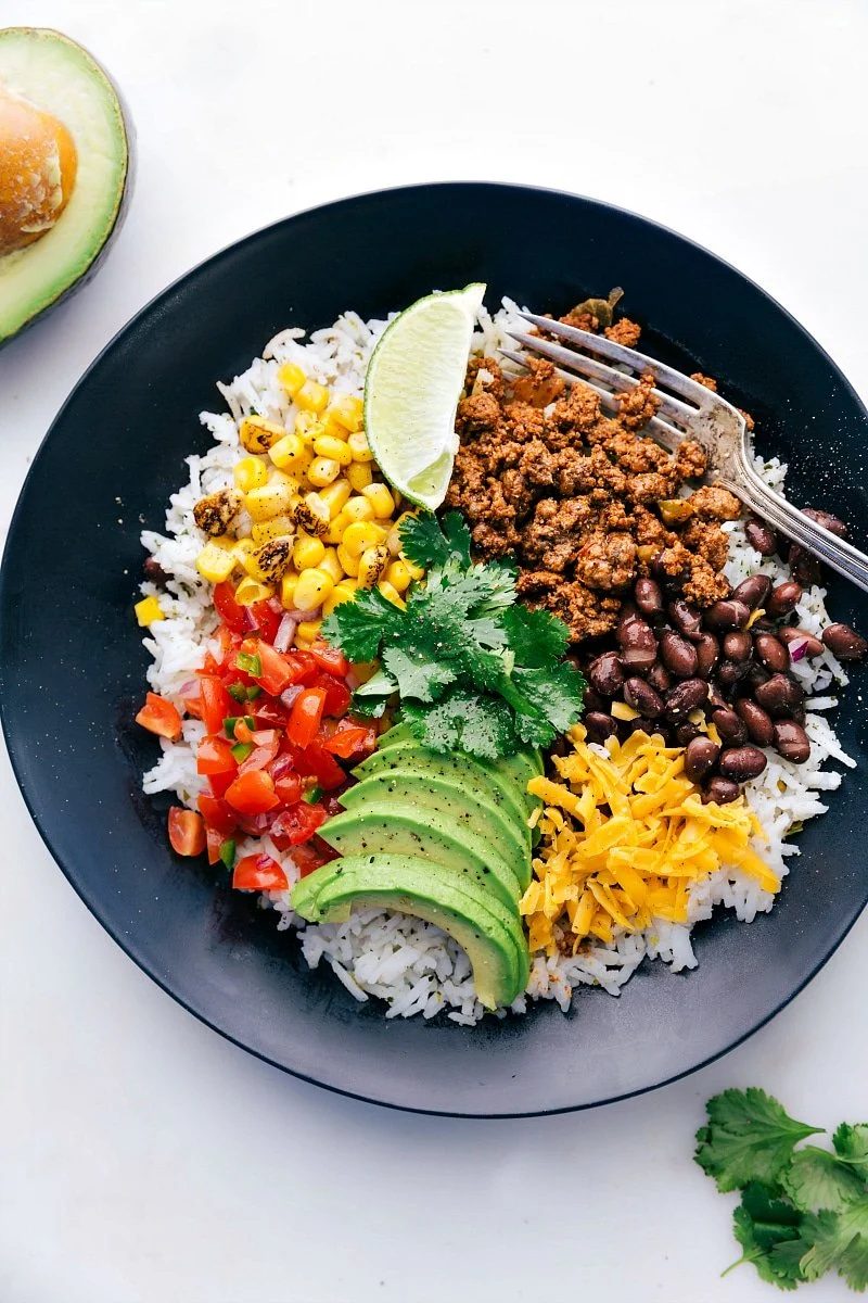 The first recipe to share is taco bowls.
