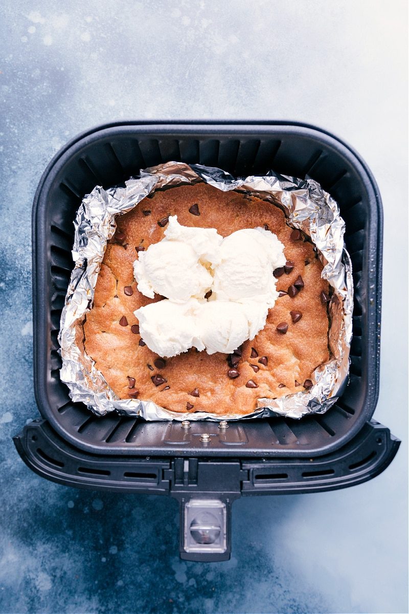 Air Fryer Pizookie for the Table