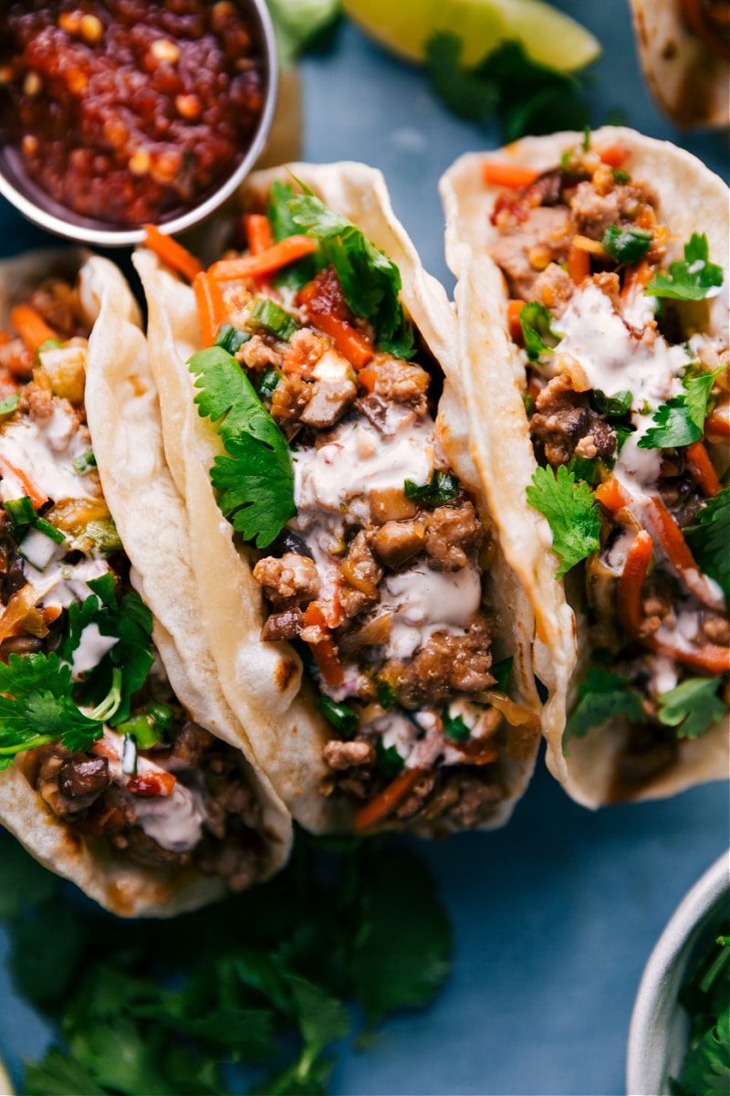 Asian Pork Tacos for the Table