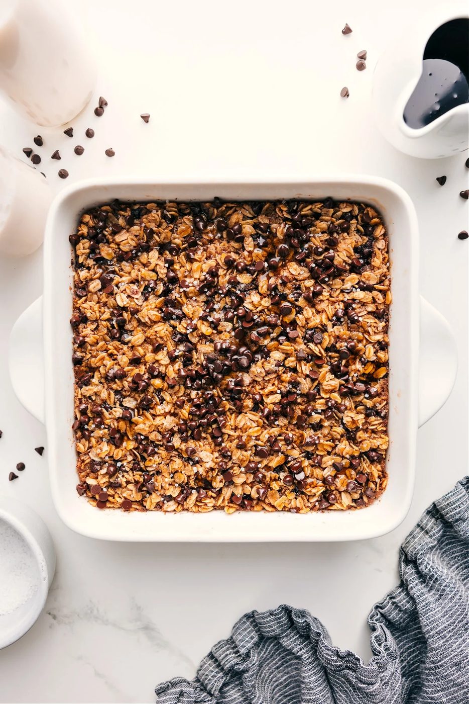 Chocolate Chip Baked Oatmeal for the Table