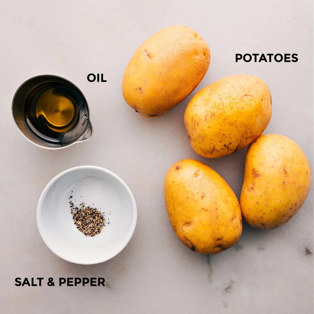 Ingredients in this recipe prepped out for straightforward assembly.