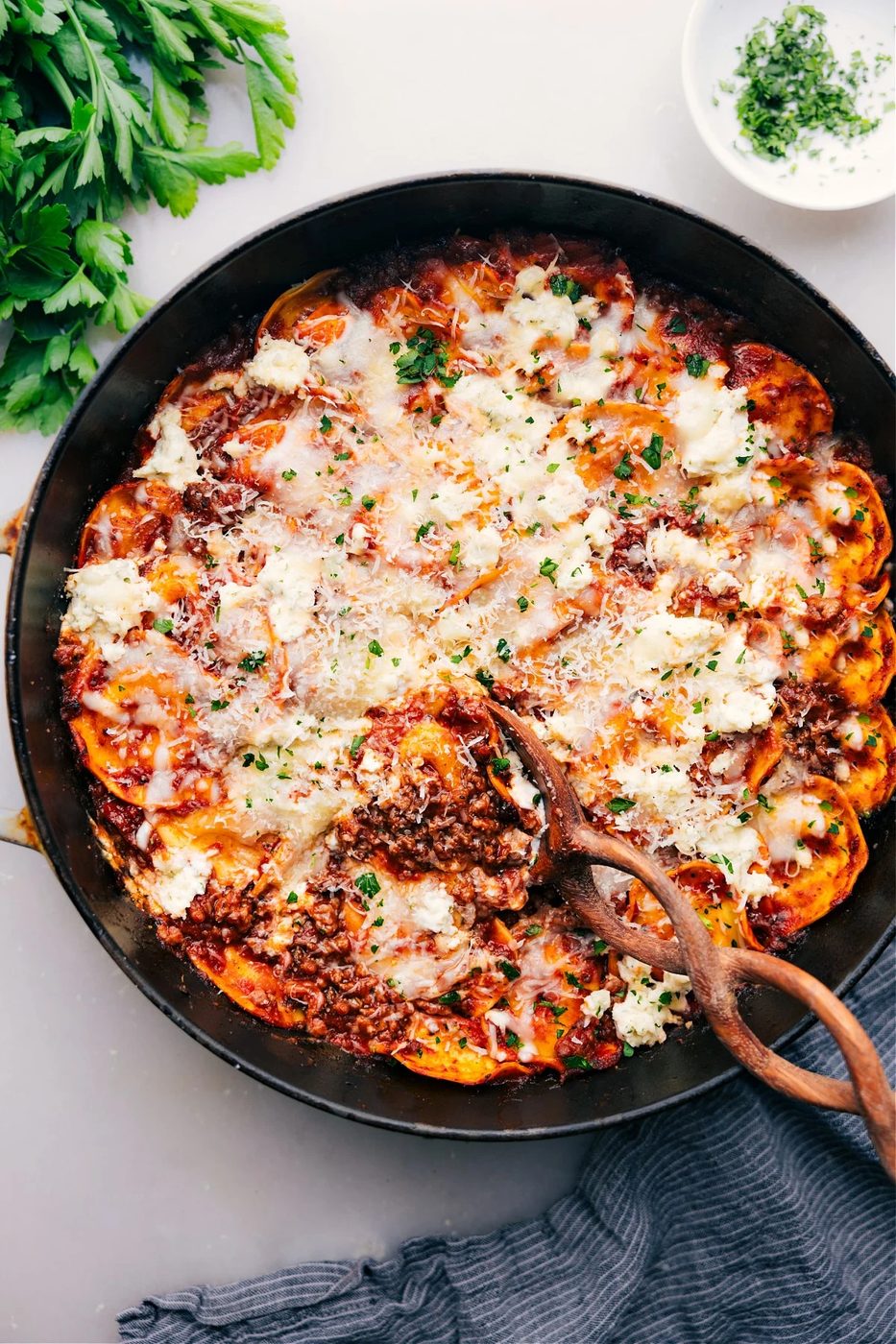Baked Ravioli (One Skillet!) at Home