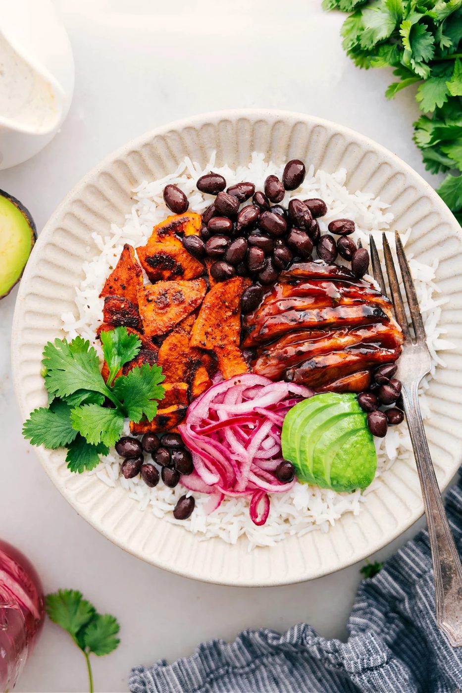 BBQ Chicken Bowl at Home