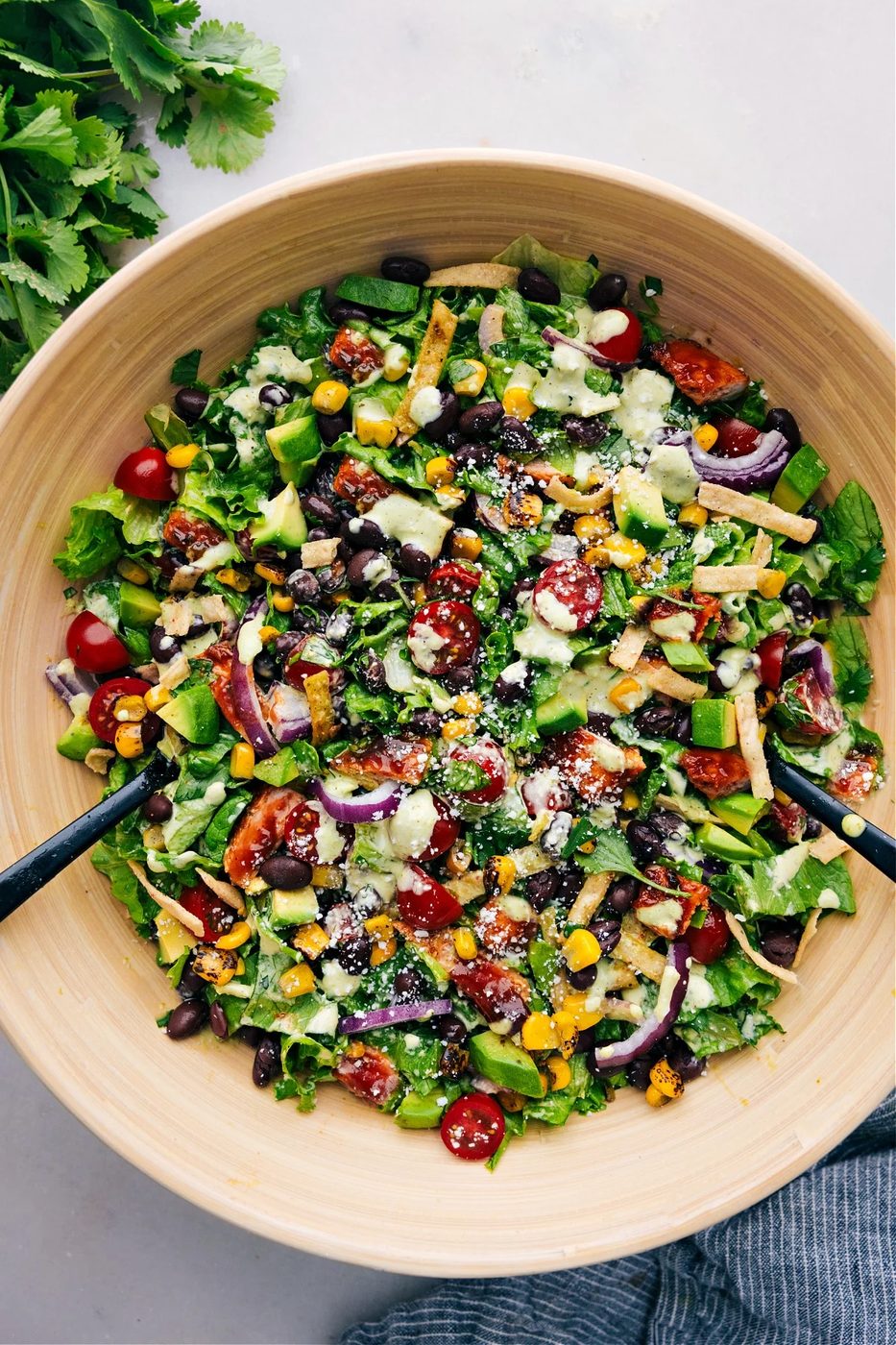 BBQ Chicken Salad for Supper