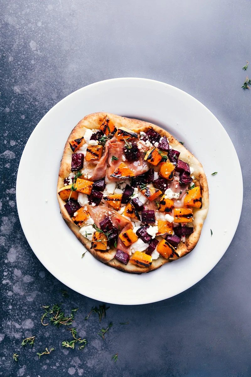 Beet plus Goat Cheese Flatbread
