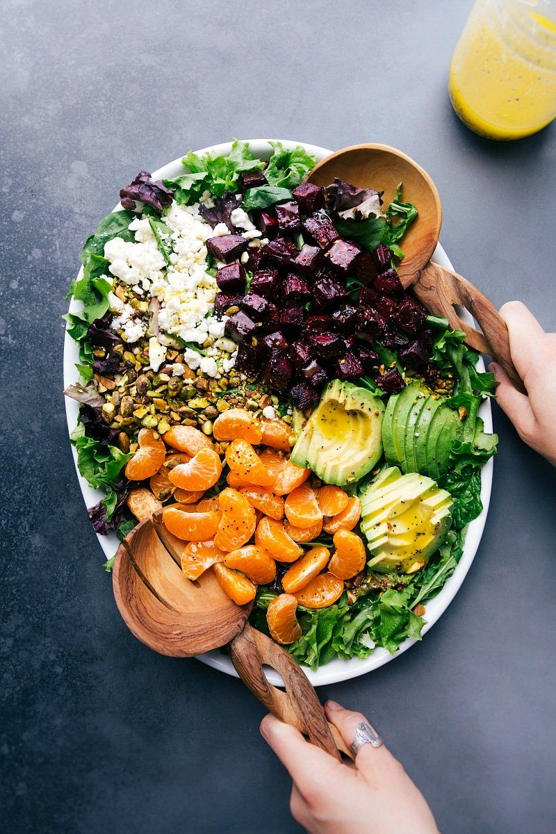 Beet plus Goat Cheese Salad