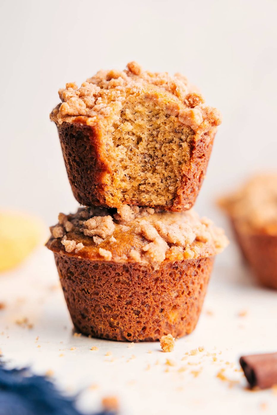 Banana Crumb Muffins for Supper