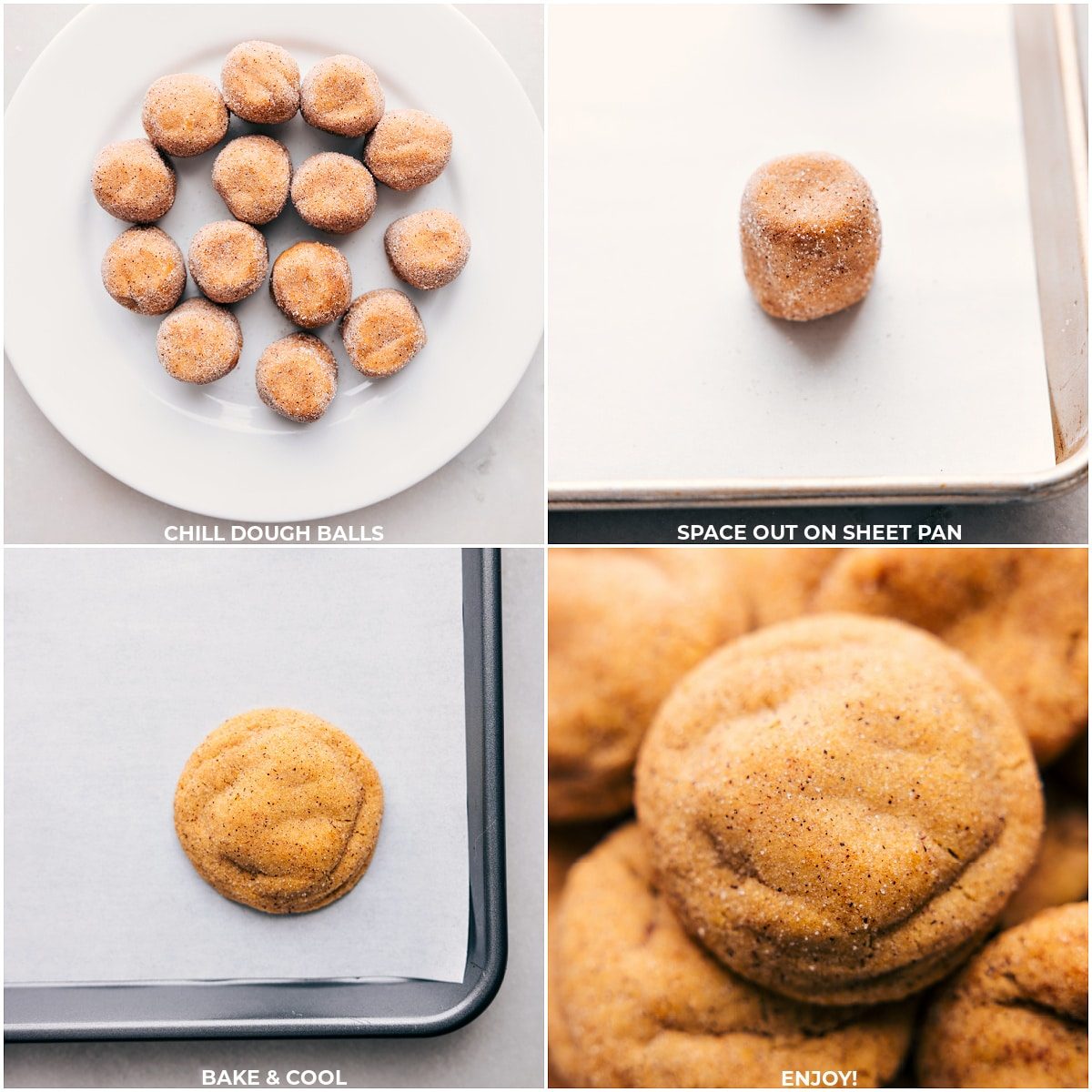 Chilling and baking dough balls until evenly baked and ready to enjoy.