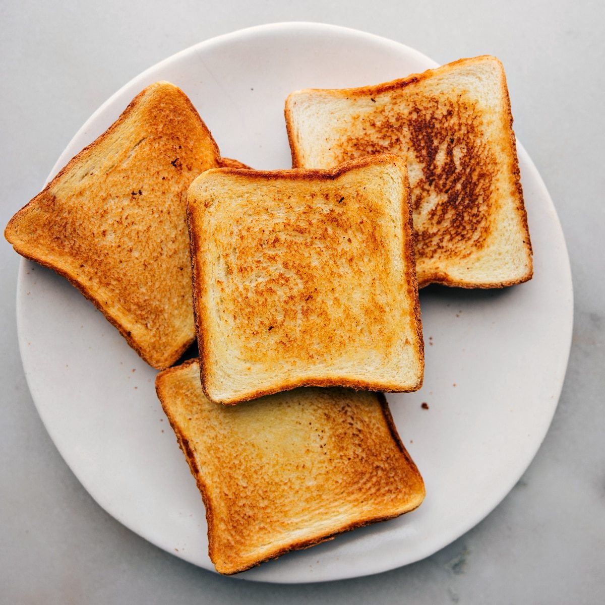 The bread for the BLT toasted for an extra lively sandwich.