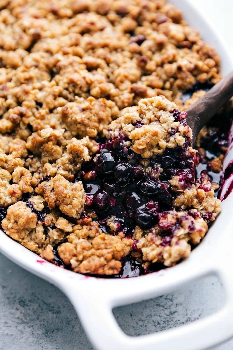 Blueberry Crisp at Home