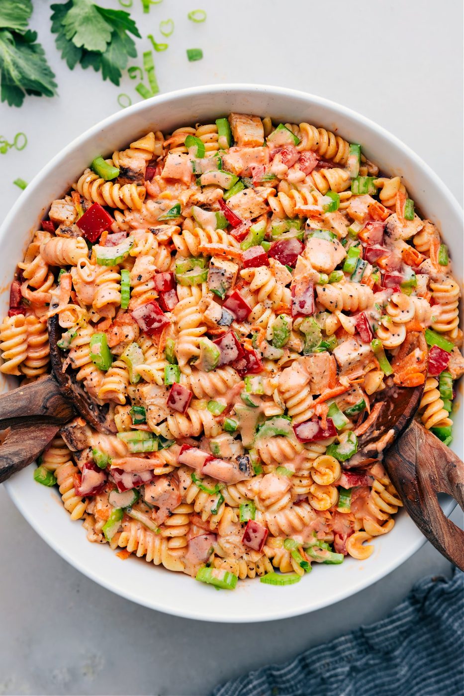 straightforward Buffalo Chicken Pasta Salad at Home