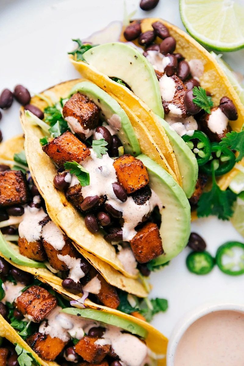 Butternut Squash Tacos for the Table