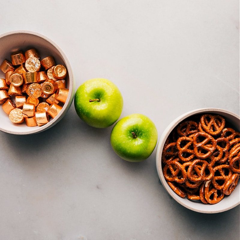 The 3-ingredients in this recipe set out for straightforward assembly.