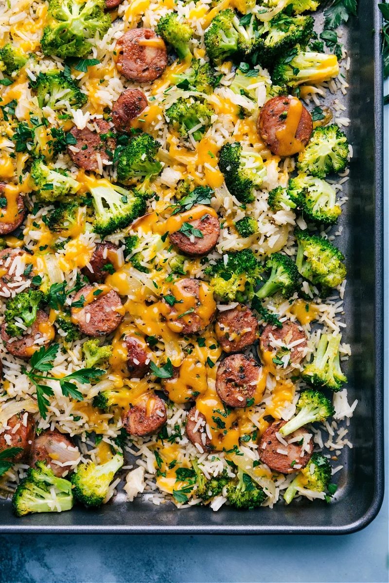 Cheesy Chicken, Broccoli, plus Rice
