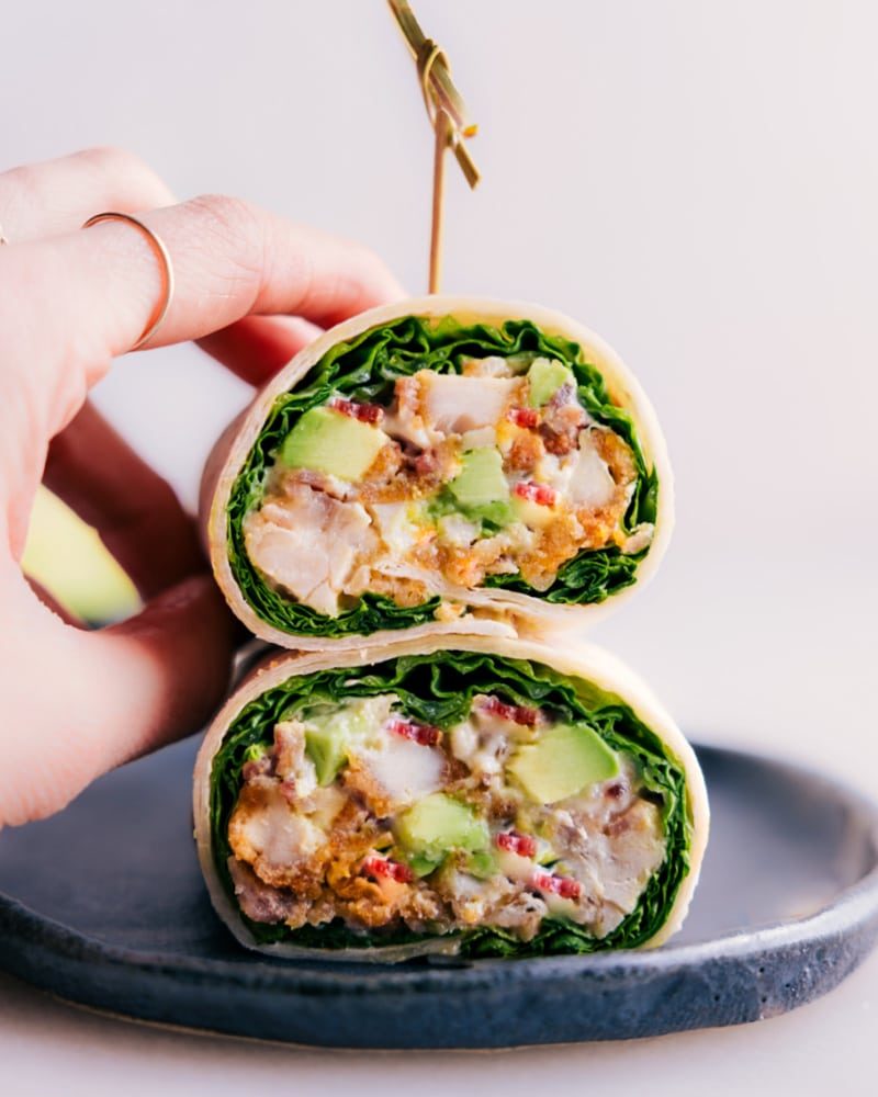 Chicken Bacon Avocado Wraps from the Pot