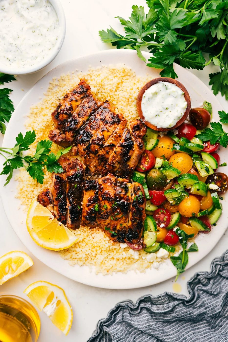 Chicken Gyro Bowls for Supper