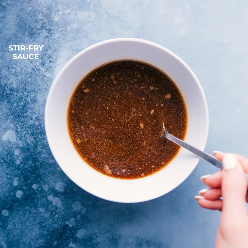 Stir fry sauce for Chicken Ramen Noodles