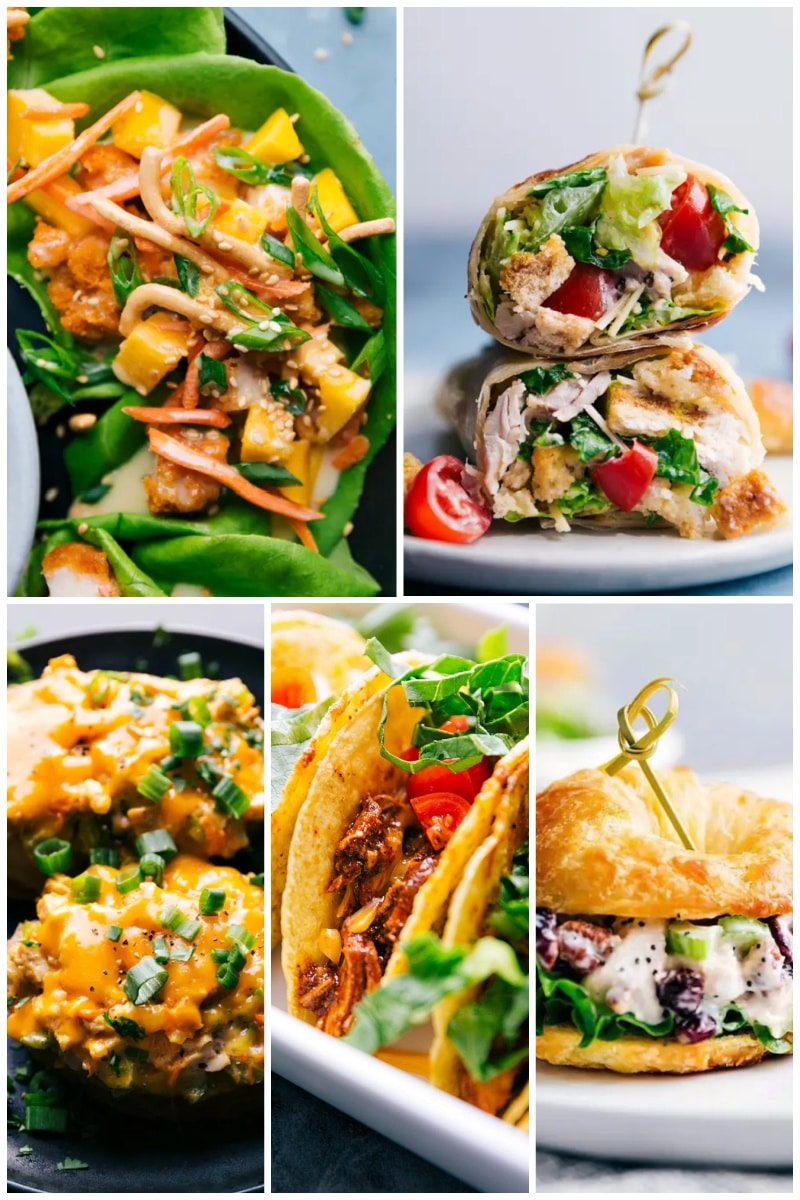 Collage of straightforward chicken recipes