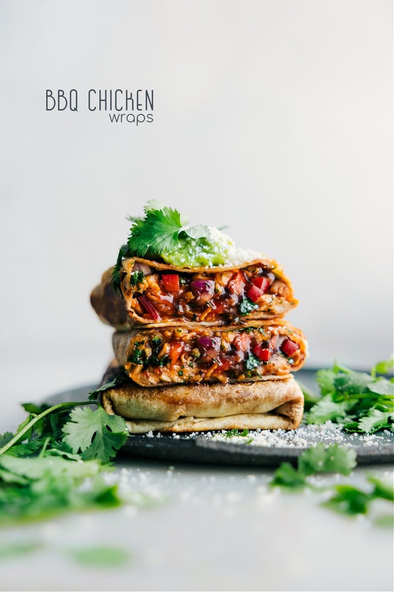 BBQ Chicken Wraps for Supper