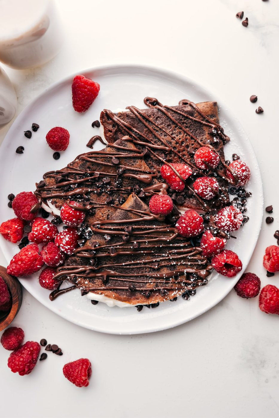 Chocolate Crepes for the Table