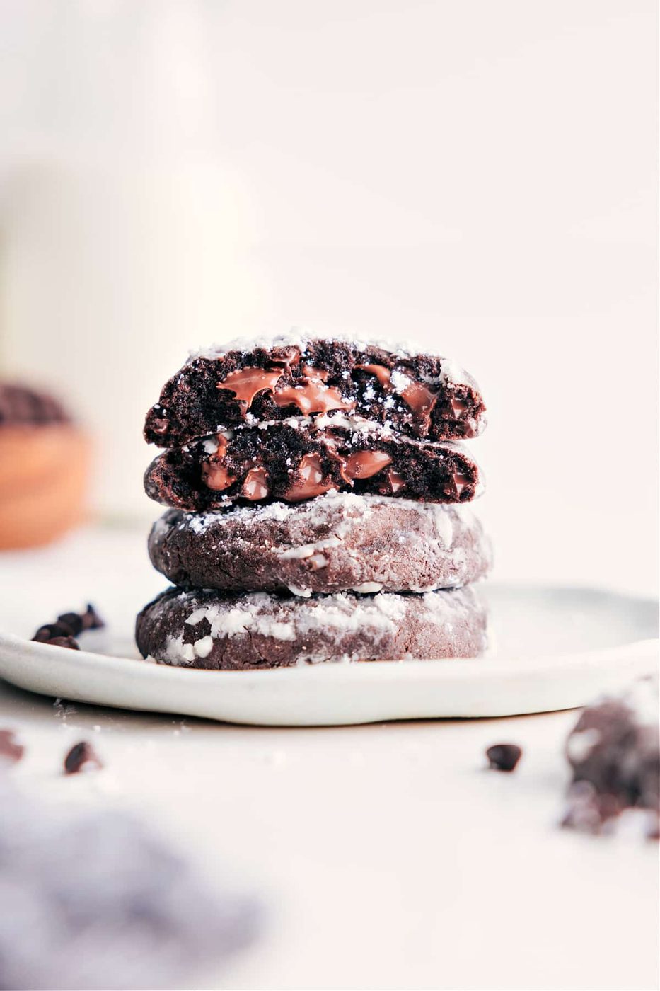 Chocolate Crinkle Cookies at Home