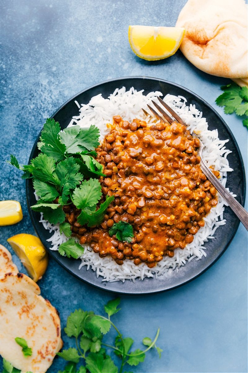 Coconut Curry Lentils at Home
