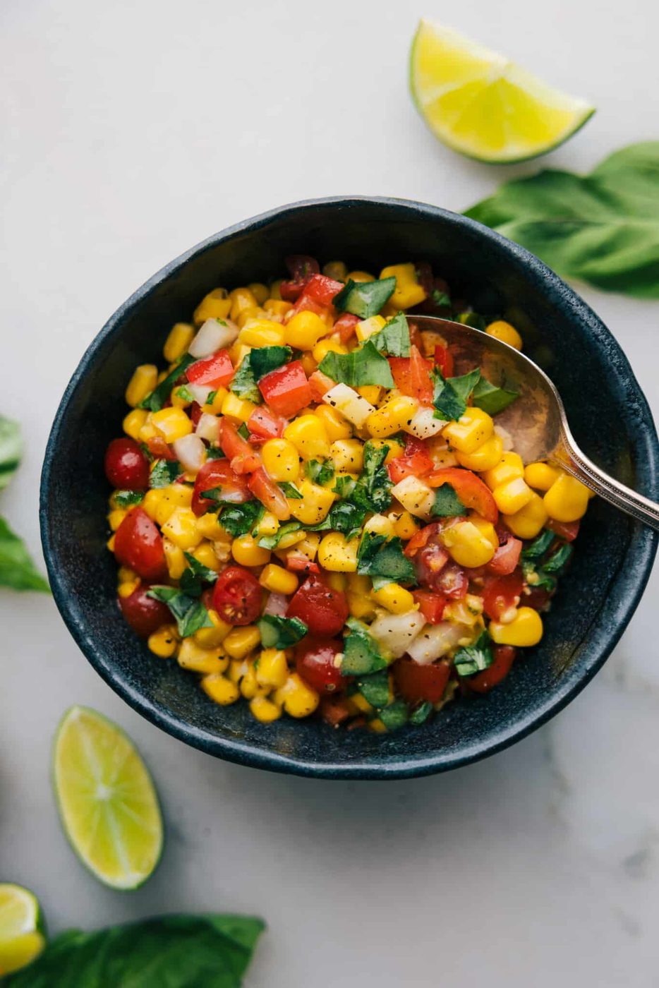 Corn plus Tomato Salad