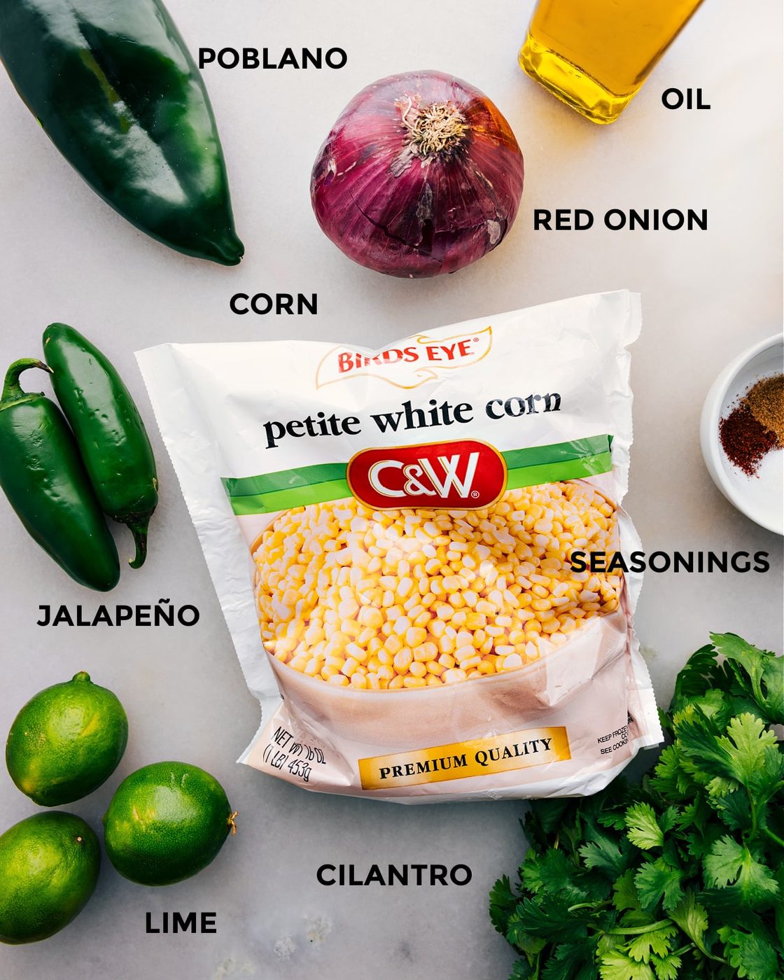Ingredients set out