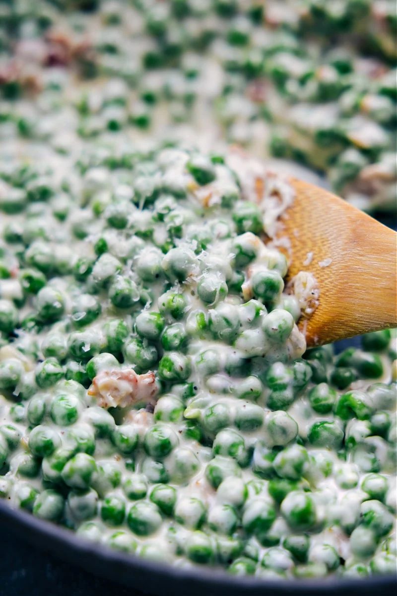 Creamed Peas at Home