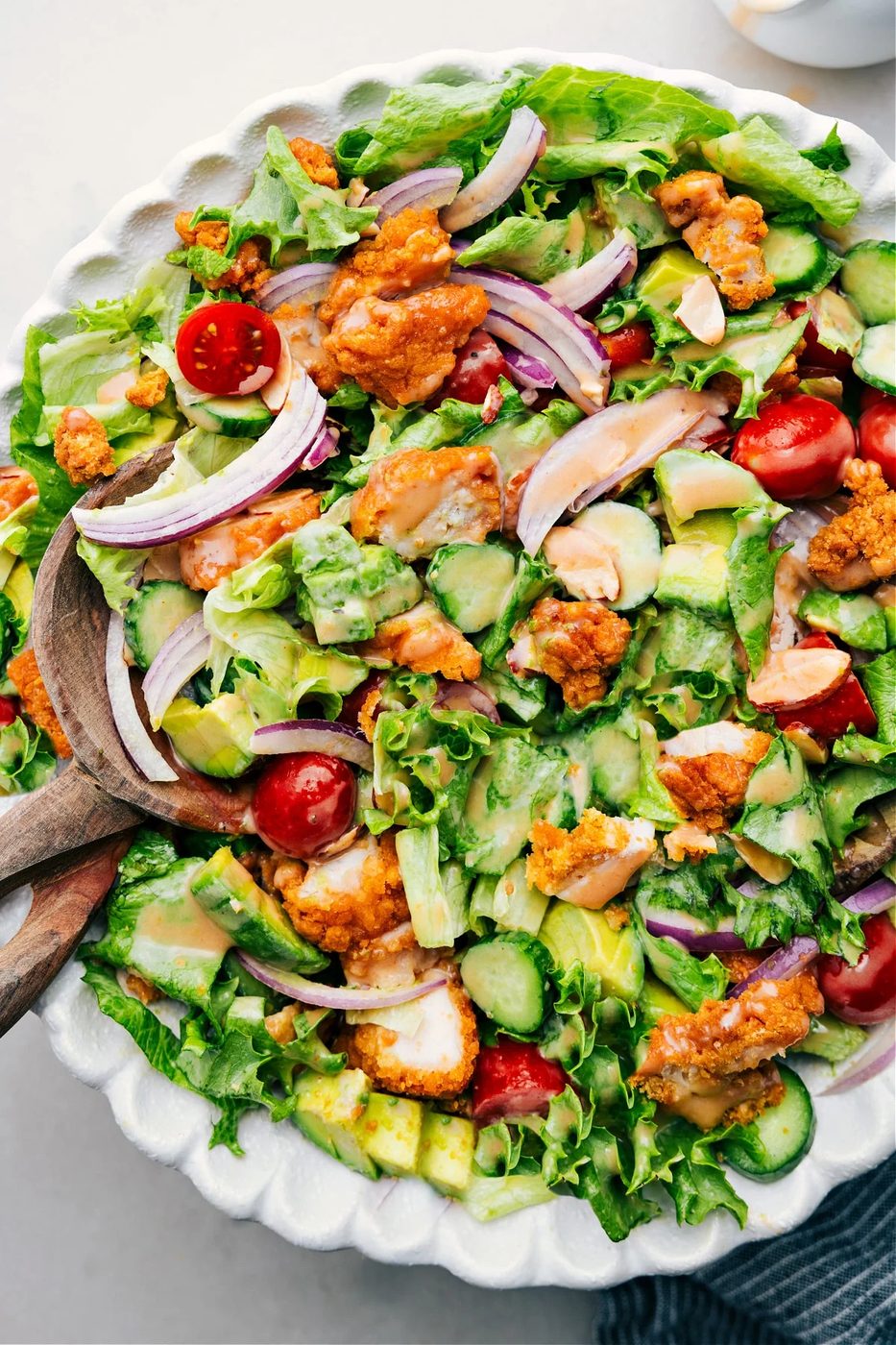 Crispy Chicken Salad at Home