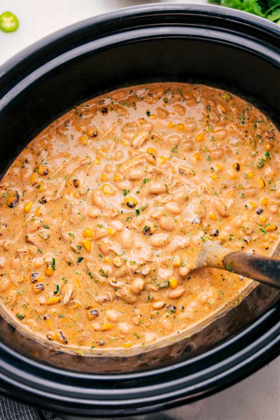 Slow Cooker White Chicken Chili