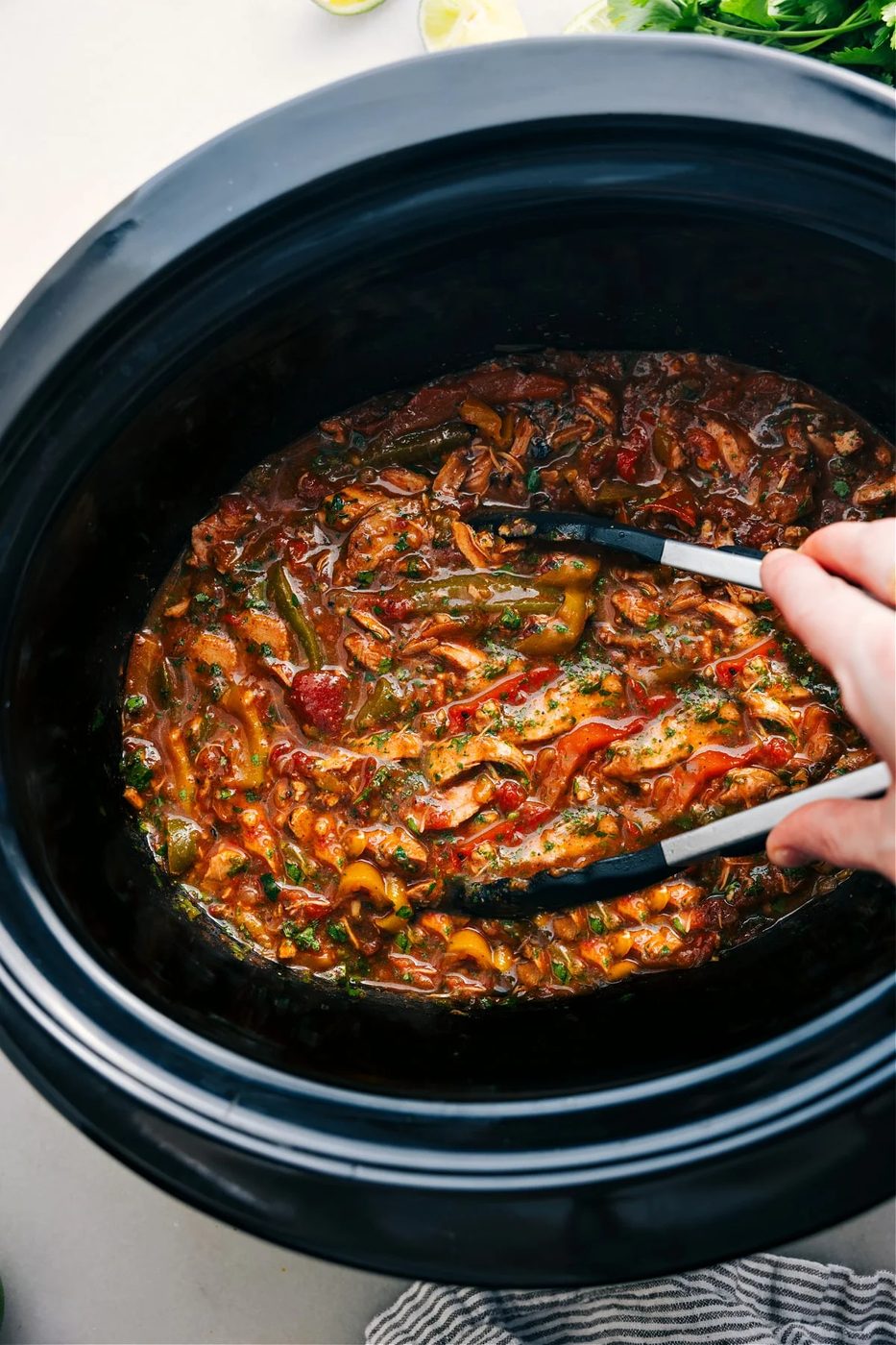 Slow Cooker Chicken Fajitas