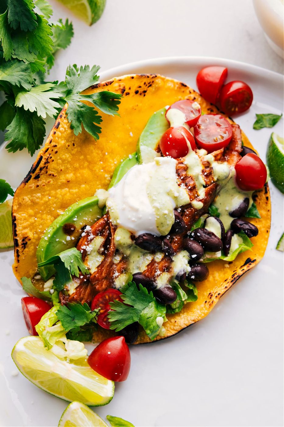 Slow Cooker Shredded Chicken Tacos