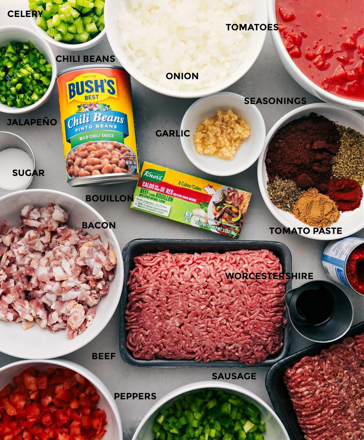 Prep all the ingredients for straightforward assembly.