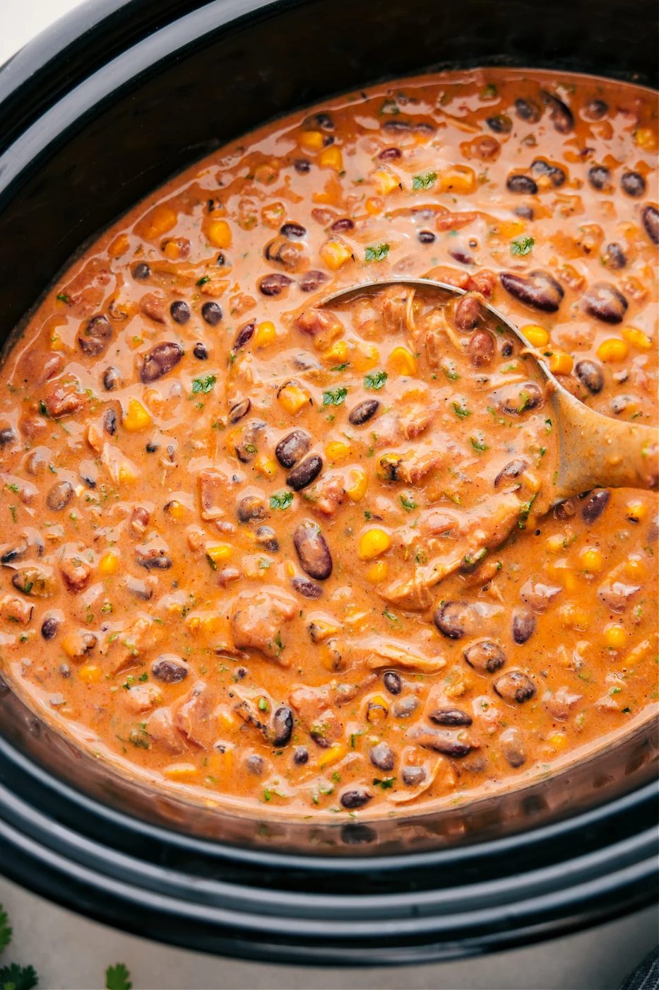 Chicken Taco Chili for the Table