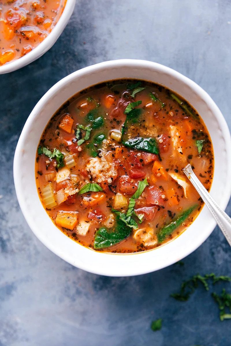 Chicken Quinoa Soup for the Table