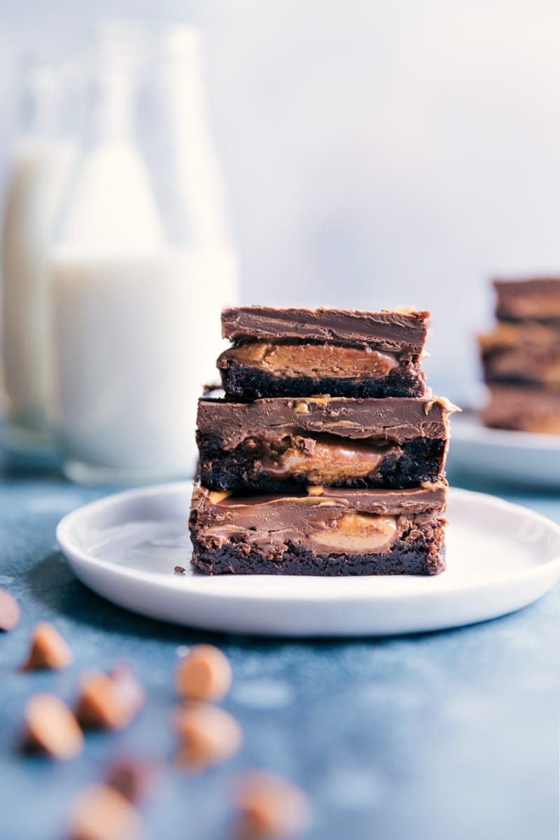 Peanut Butter Cup Brownies for the Table