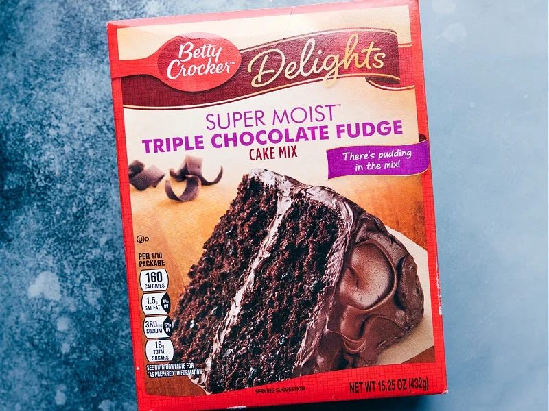 Cake mix used in this recipe.