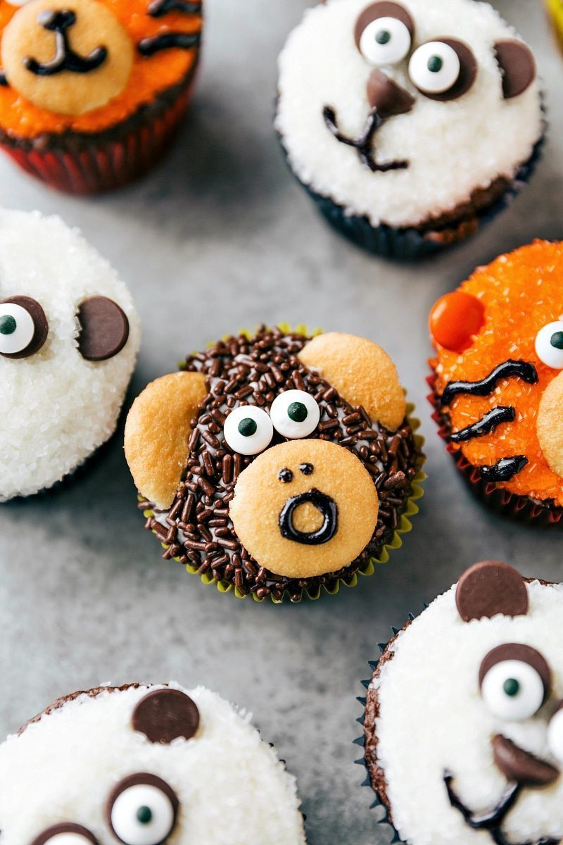Straightforward Animal Cupcakes