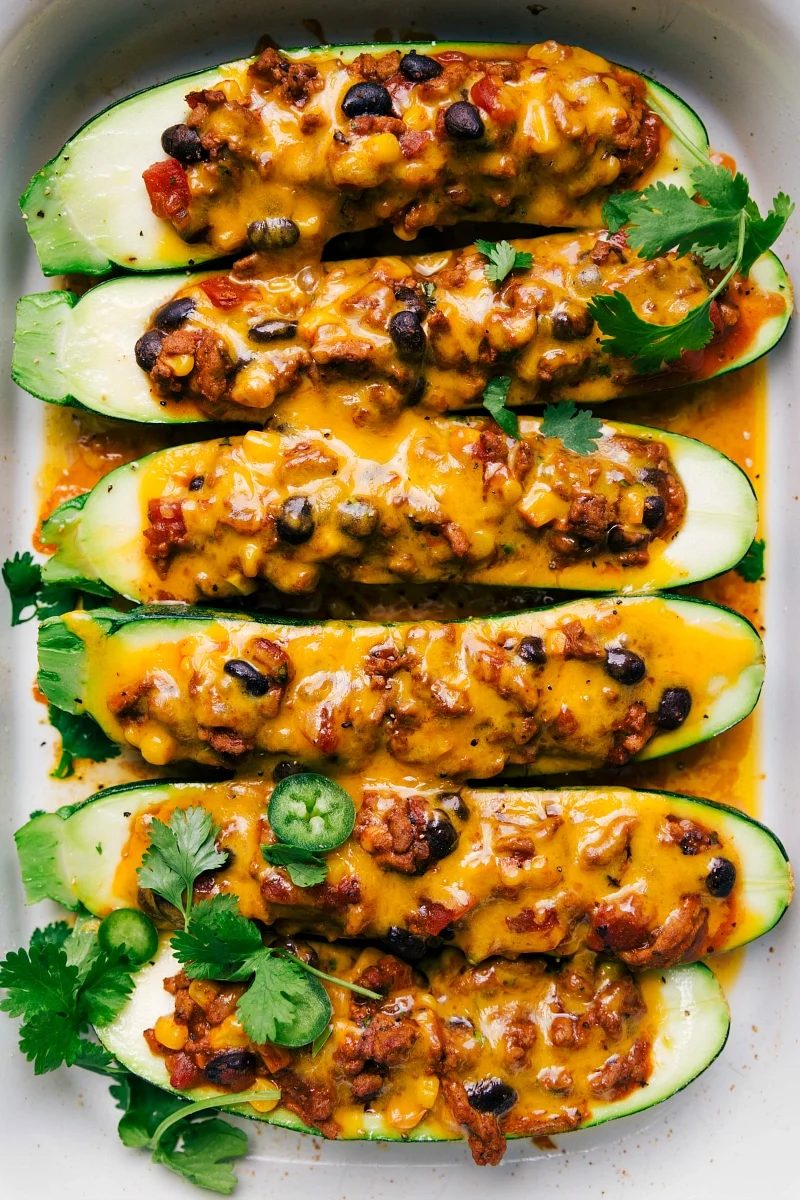 Mexican Zucchini Boats at Home