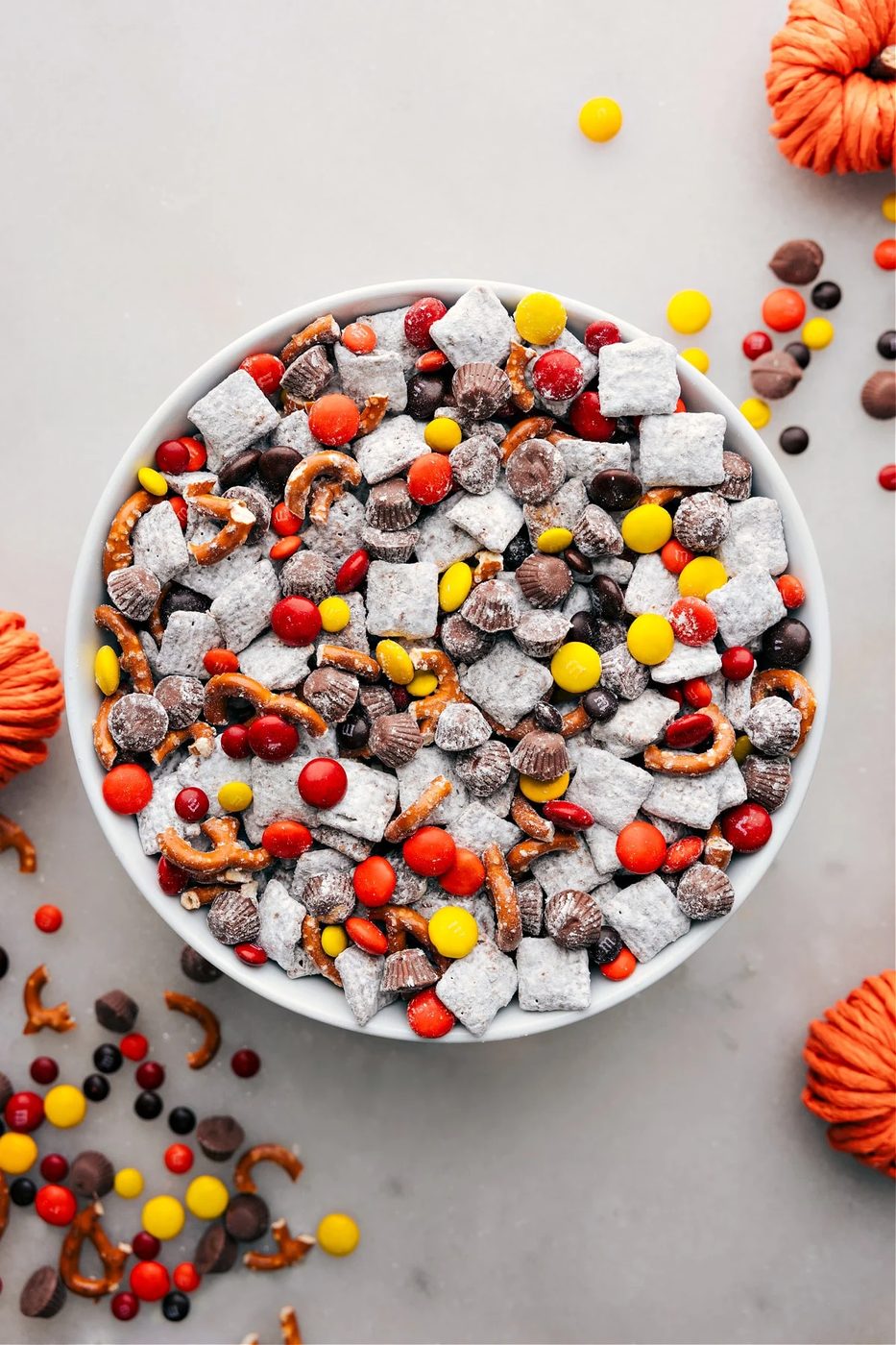 Fall Muddy Buddies for the Table