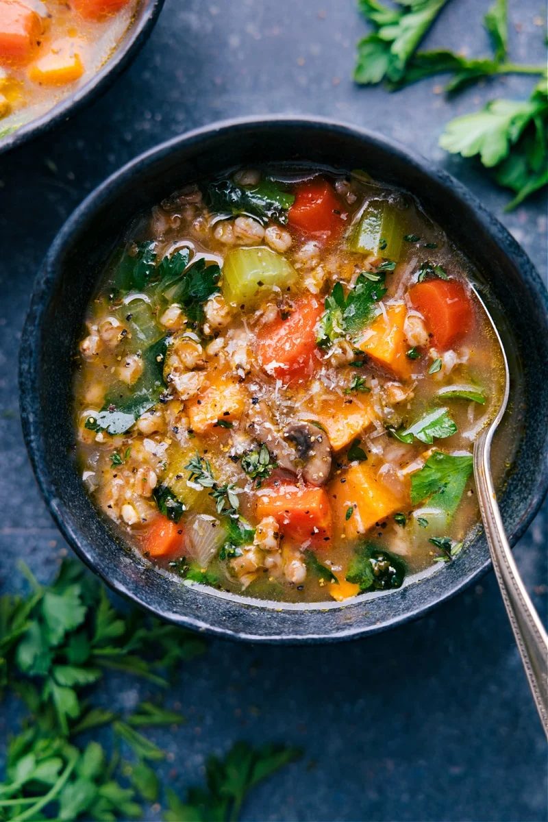 Farro Soup (With Sweet Potatoes) from the Pot