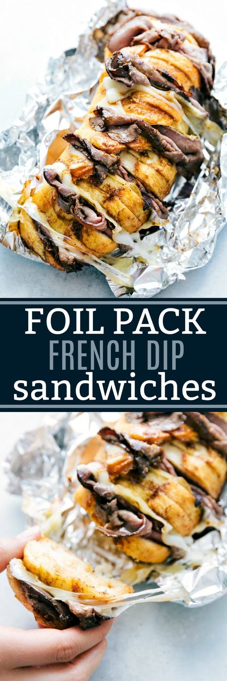 FOIL PACK French Dip Sandwiches! You will be blown away with how good and how straightforward these are! Everyone loves them!! flexfa.com