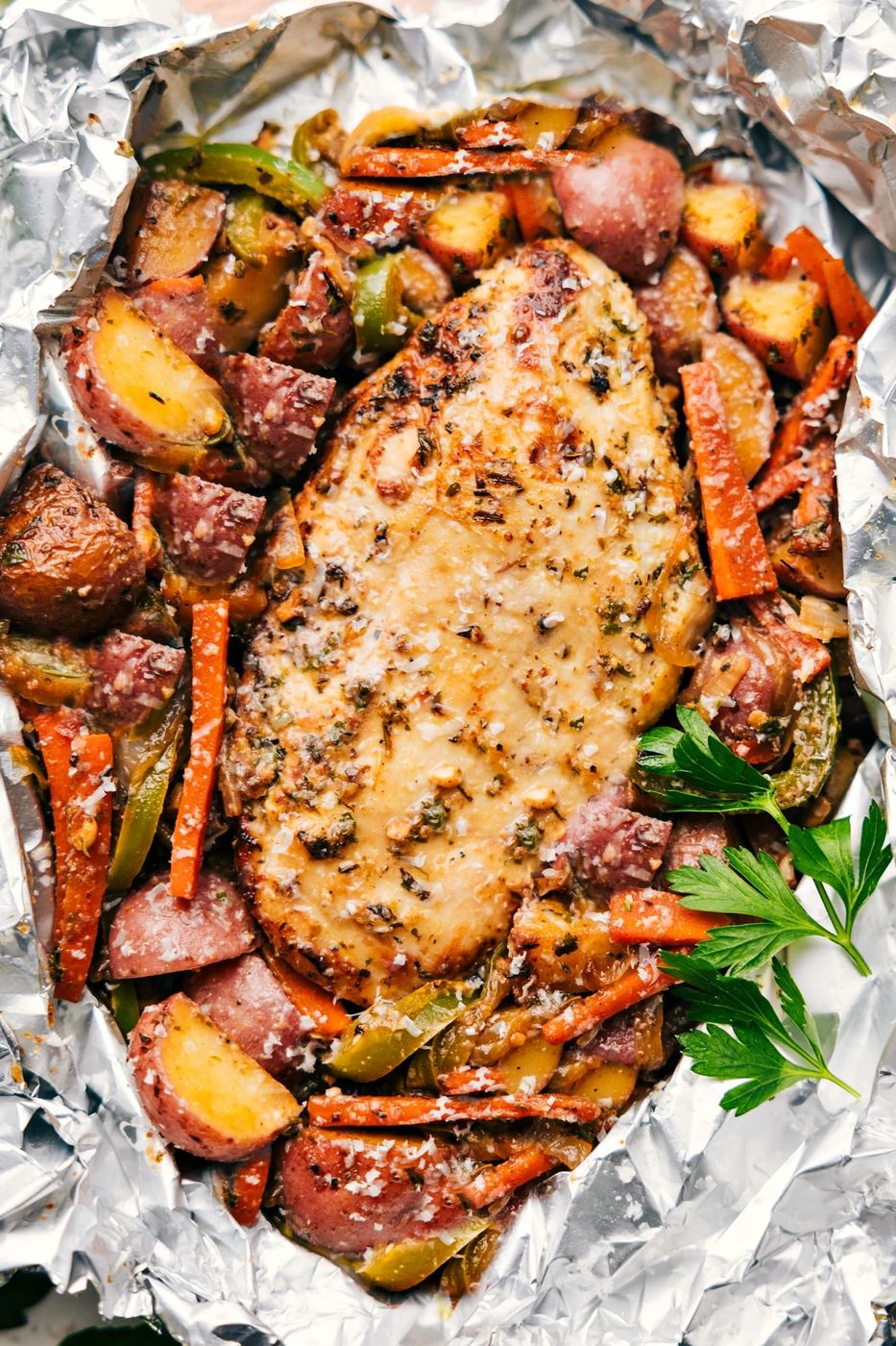 Italian Chicken plus Veggies (Foil Pack Meal)