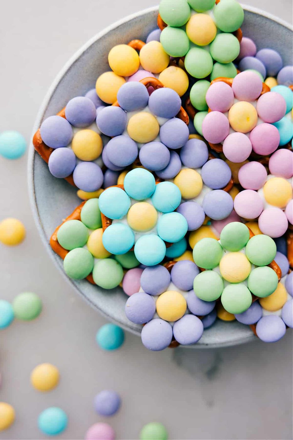 M&M Flower Pretzels at Home